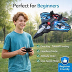 Remote Control Fighter Plane – 360° Stunt RC Aircraft with LED Lights