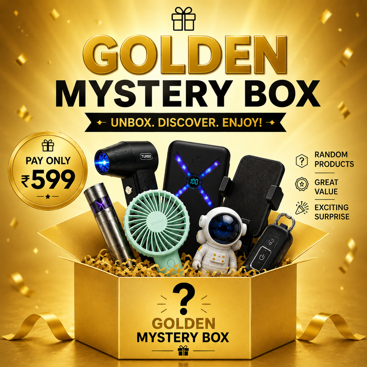 MYKISO Mystery Box 🎁 | Surprise Gadgets & Lifestyle Essentials