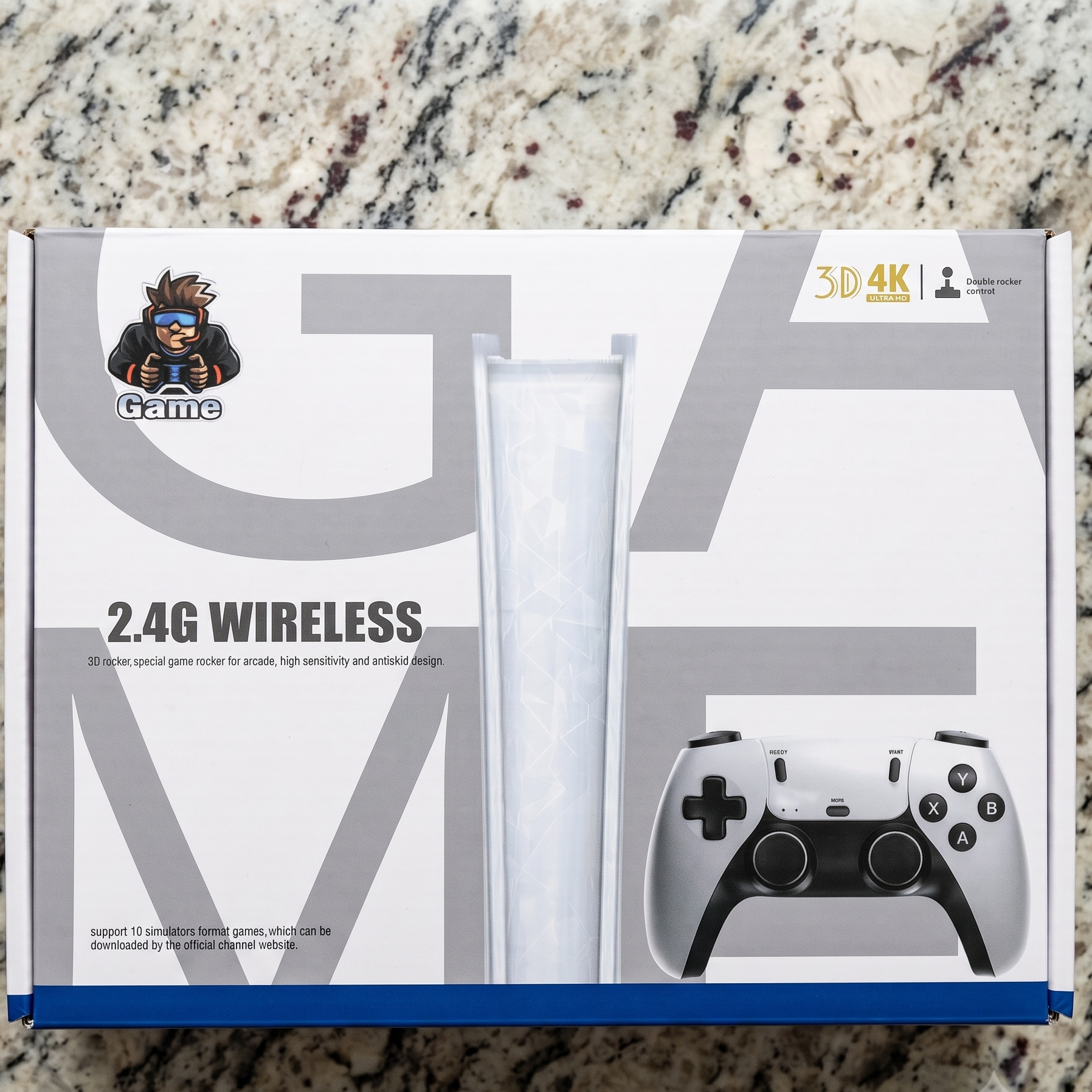 4K Wireless Retro Game Stick Console – 10,000+ Classic Games & Dual Gamepads