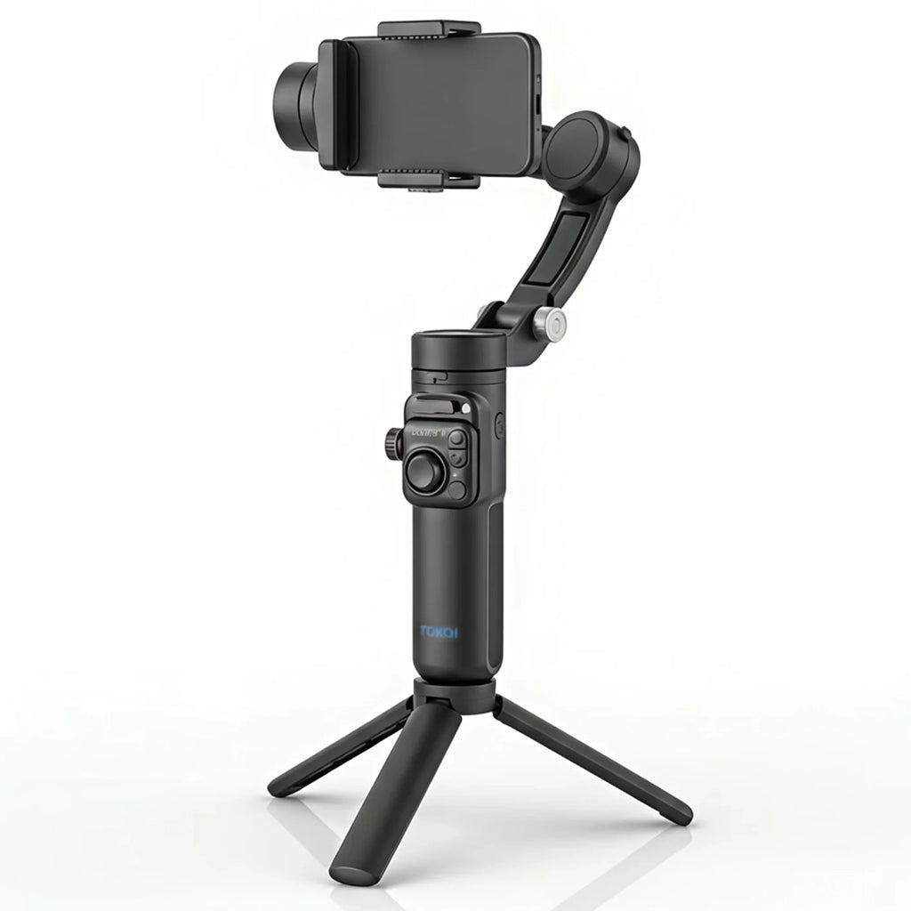 TOKQI M02 3-Axis Smartphone Gimbal Stabilizer – Cinematic Video & AI Tracking