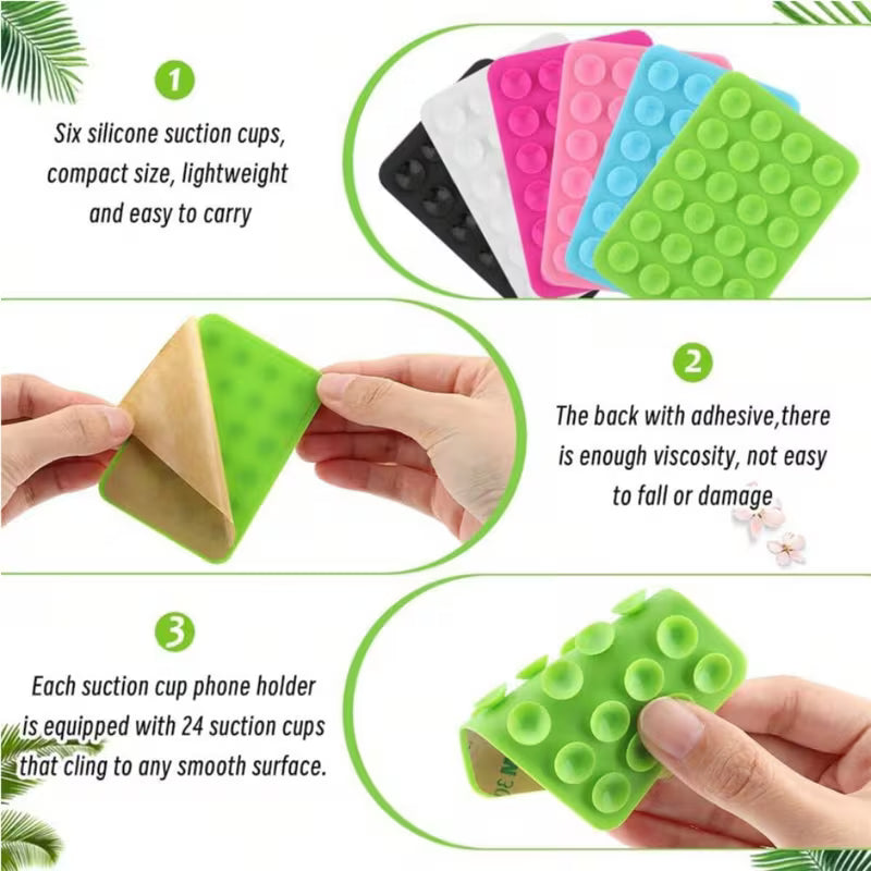 Single-Sided Silicone Mobile Holder - Stick Smart, Hold Strong