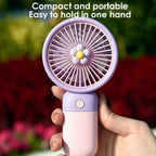 Cute Mini USB Rechargeable Hand Fan - Cool Comfort Anywhere
