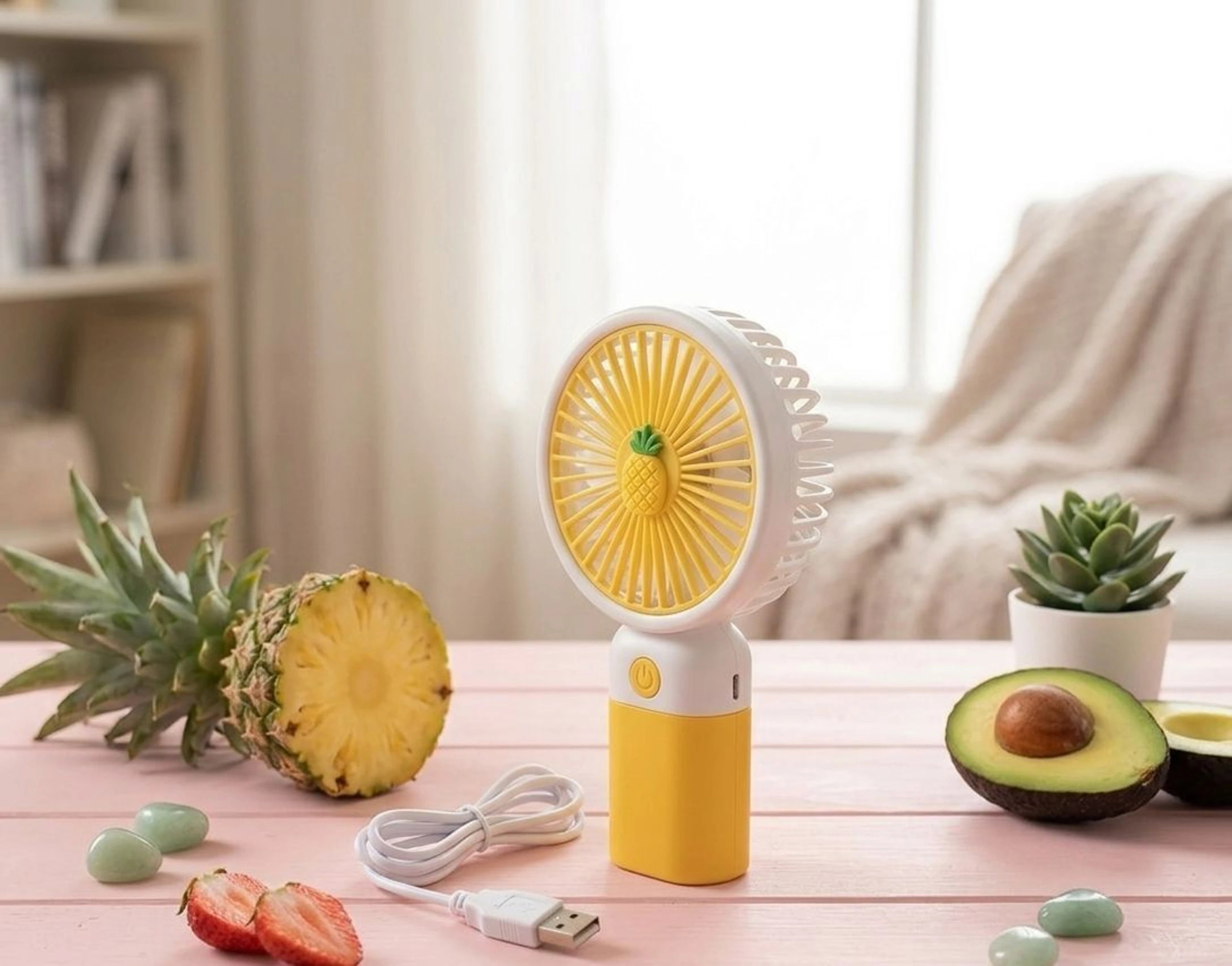Cute Mini USB Rechargeable Hand Fan - Cool Comfort Anywhere