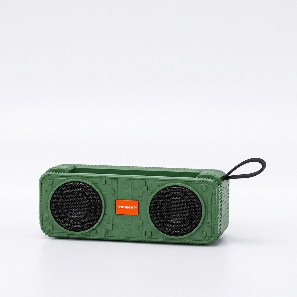 SSBRIGHT 10W Portable Wireless Speaker with Phone Stand – 3D Hi-Fi Stereo Audio