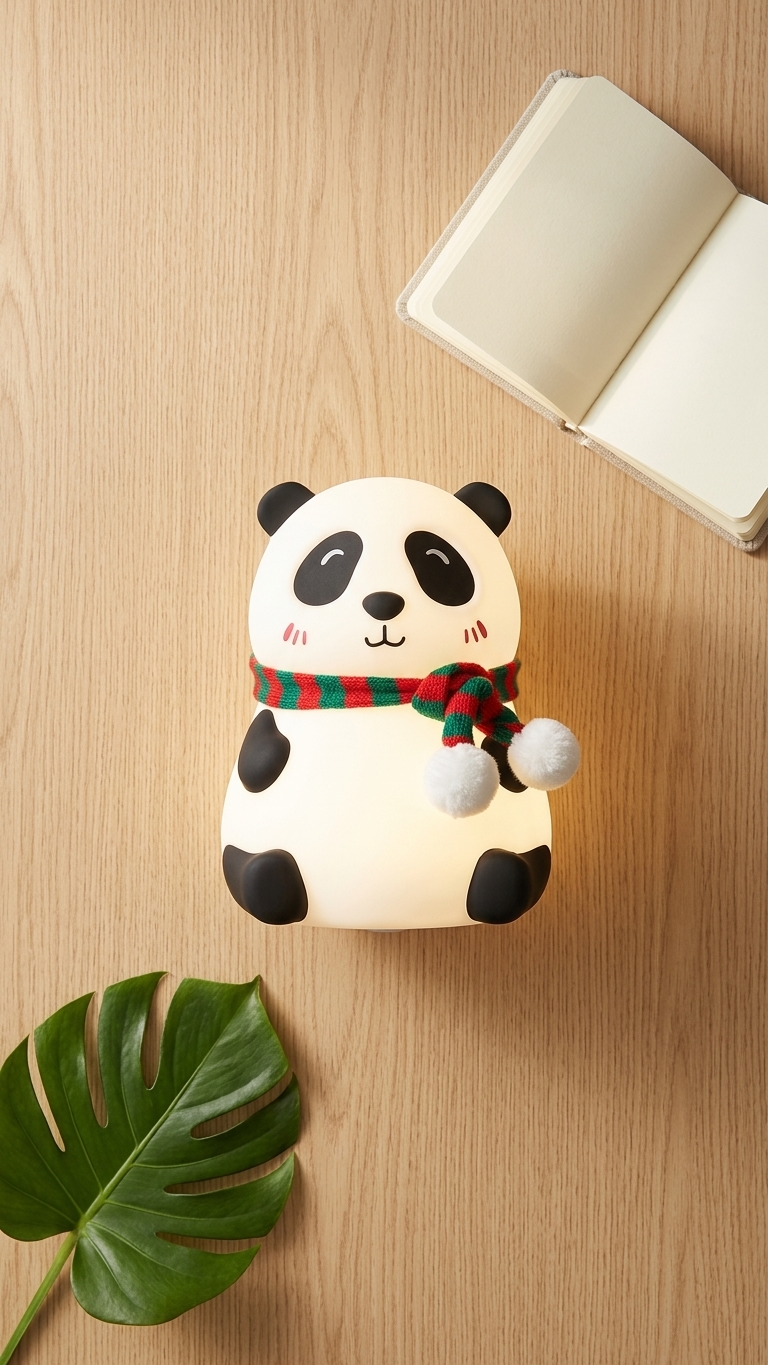 Adorable Panda LED Silicone Lamp – Light Up Your Cozy Nights