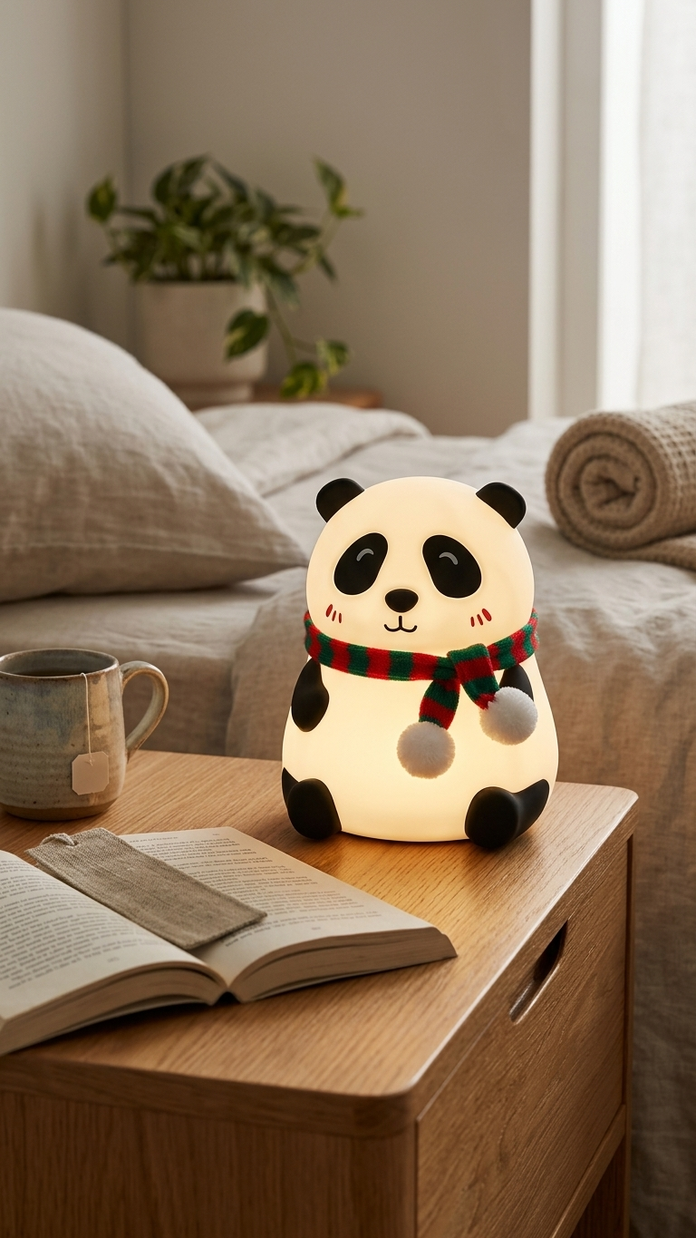 Adorable Panda LED Silicone Lamp – Light Up Your Cozy Nights